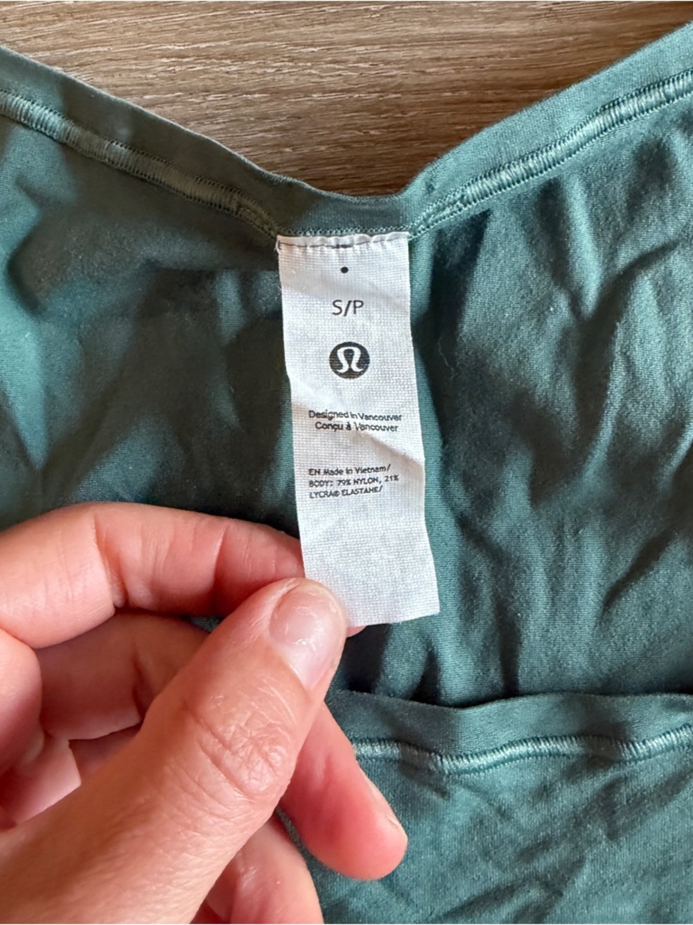 Lululemon Wundermost Nulu Square-Neck Sleeveless Bodysuit Forest size Small - Picture 4 of 6
